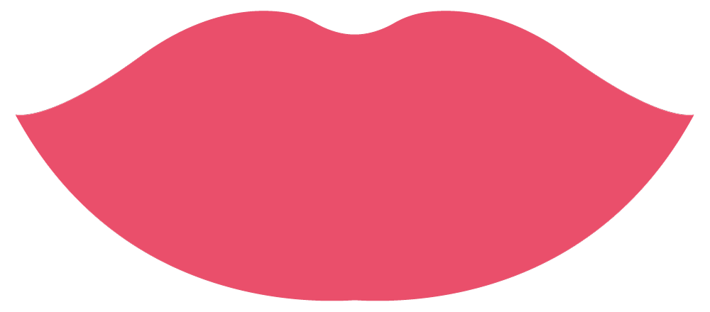 Illustration emblématique des lèvres d'une femme - élément graphique signature du projet
